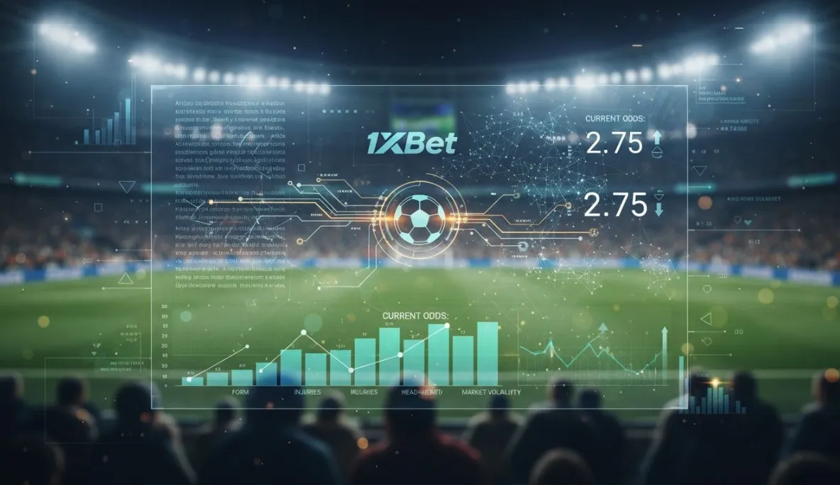 Формирование коэффициентов на футбол в 1xBet